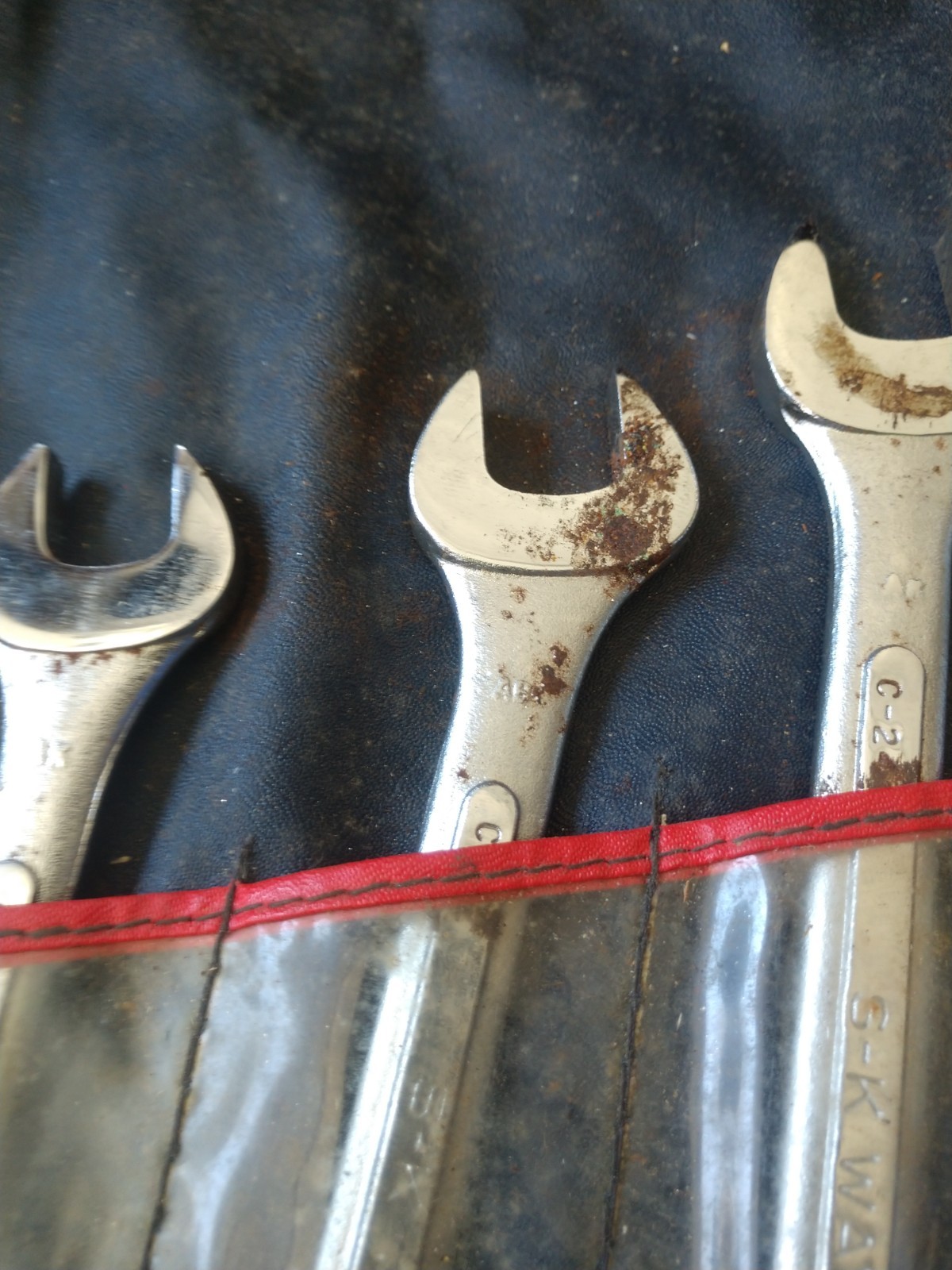 Vintage SK Tools SAE Combination Wrench Set 1713 & 1706-r