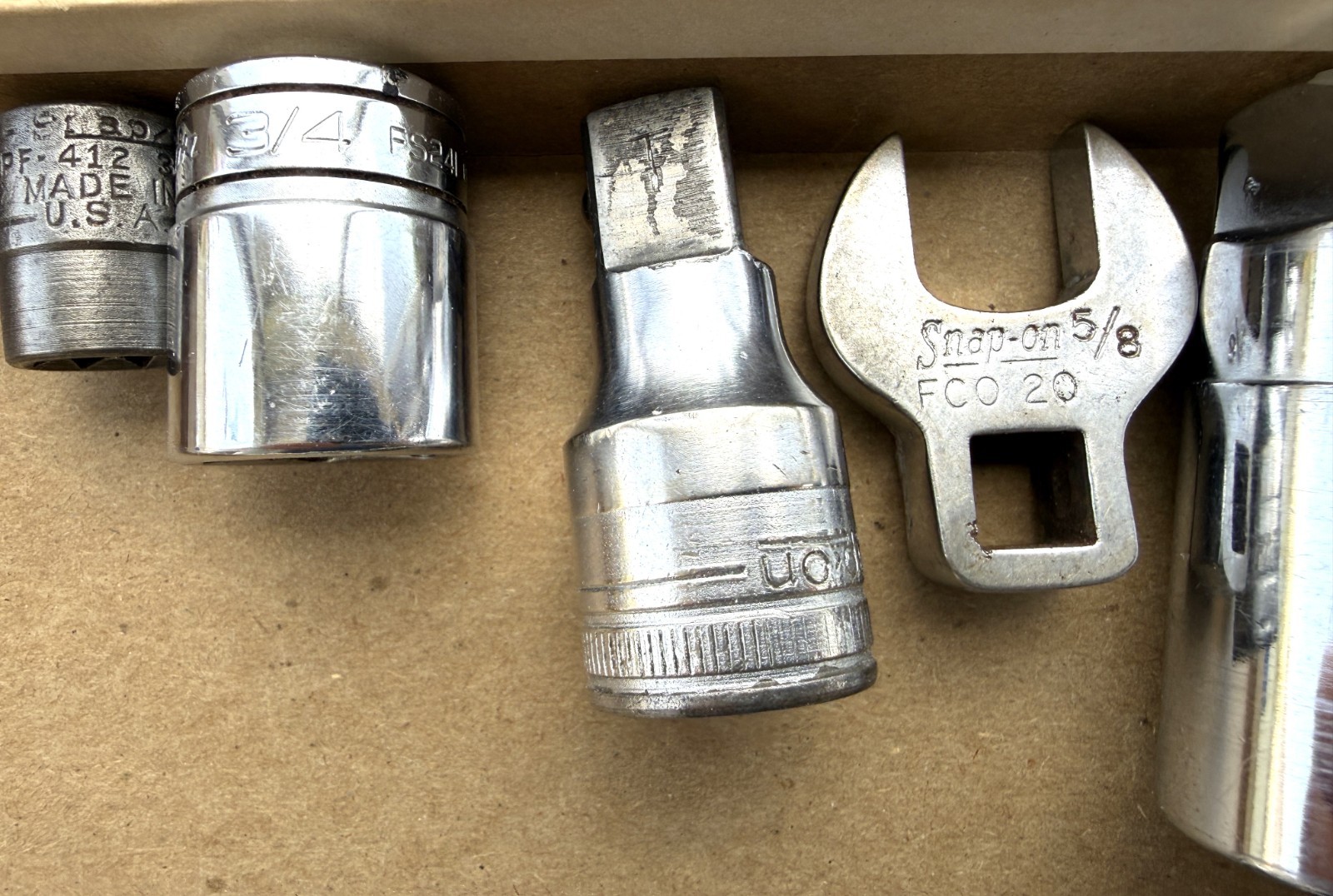 LOT OF 15 SNAP-ON SOCKETS – AS PICTURED