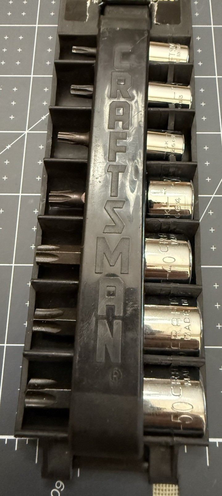 Craftsman 934449 Torx Bit Socket Set 7pc 1/4″ -3/8″ Drive T15-T50 GK Made USA