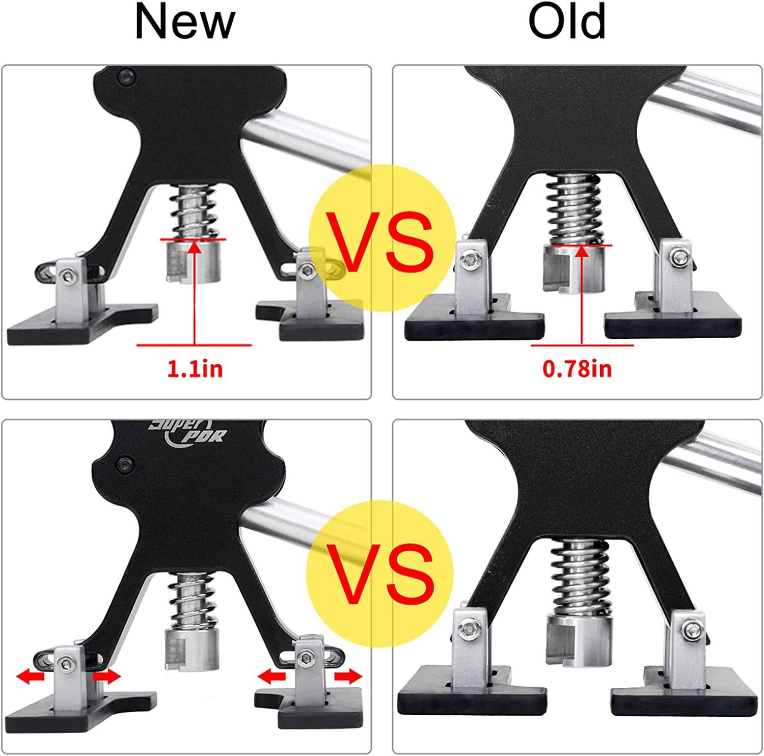 Auto Body Repair Hail Removal Car Paintless Dent Puller Bridge Tool Lifter Kit