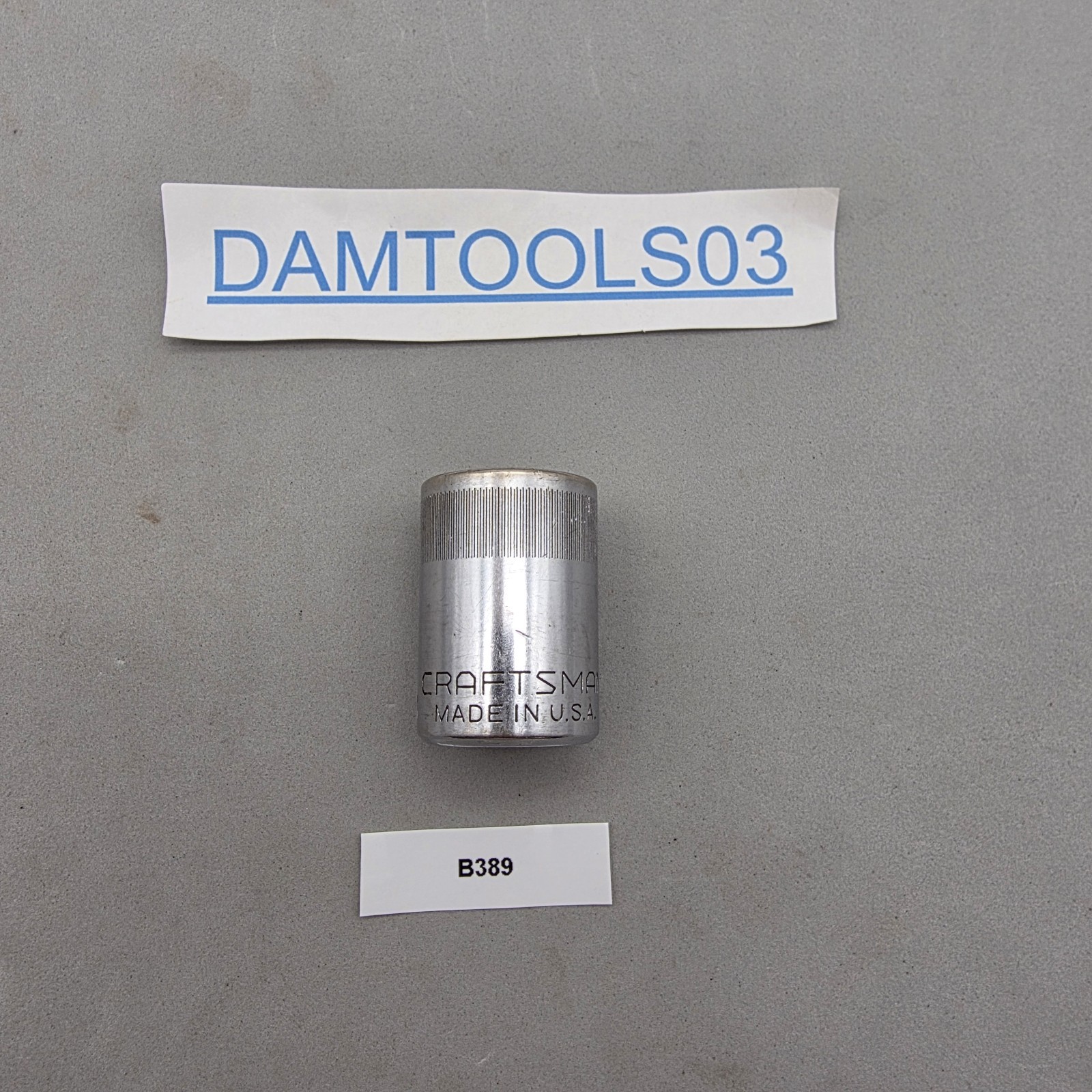 Craftsman Tools 19mm 1/2″ Drive Metric 12 Point Socket – 44238 USA