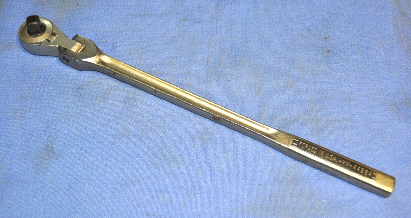 Craftsman 1/2″ drive long hourglass handle (17″) flex head ratchet VV 44984 USA