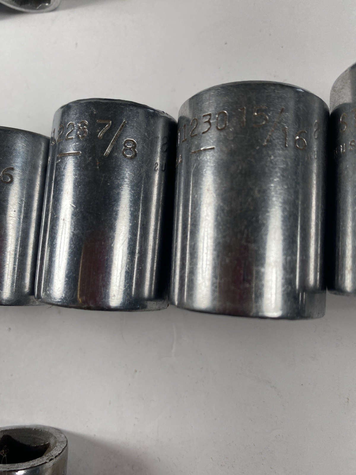 Vintage Fairmount USA Socket Set Lot 21 Pc Deep Std Handles SAE