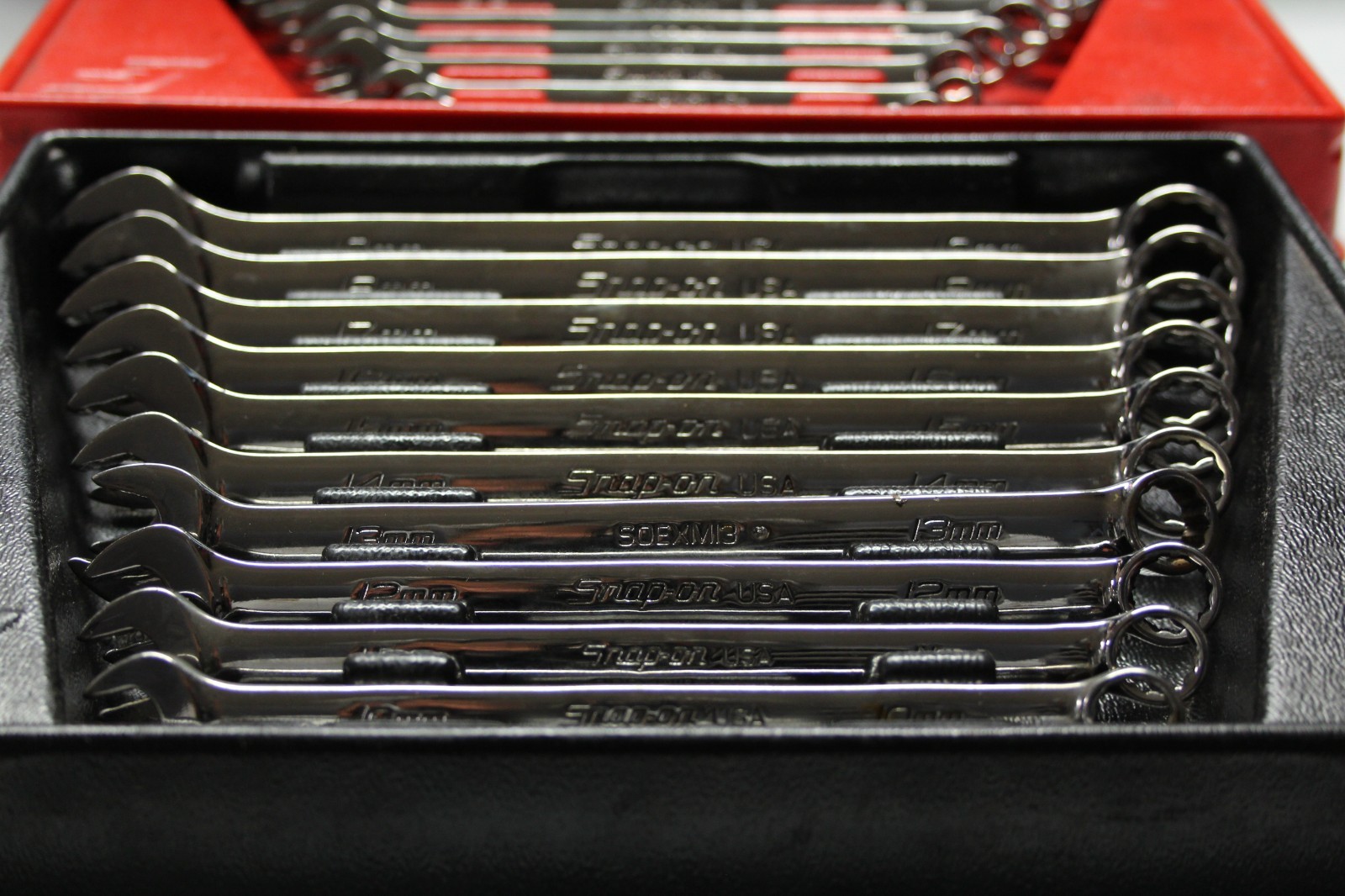 Snap-on SOEXM710 & SOEX710 20-Piece Flank Drive® Combination Wrench Set SAE & MM
