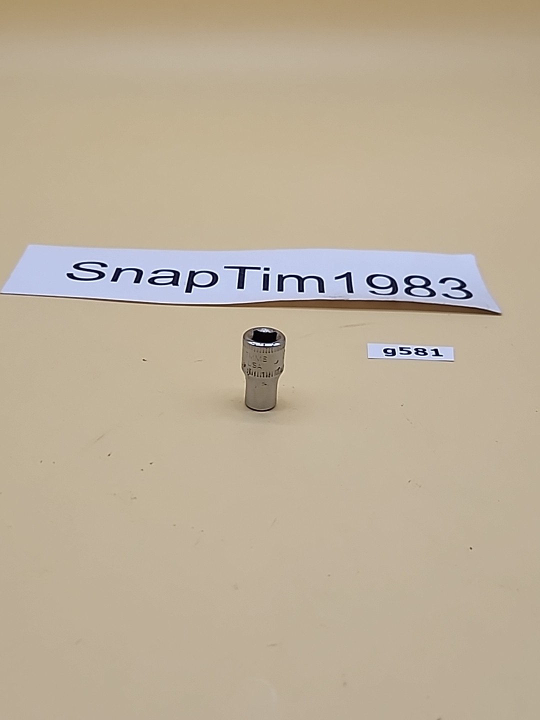 Snap-on Tools TMM6 1/4″ Dr 6 Pt Metric 6mm Shallow Chrome Socket USA