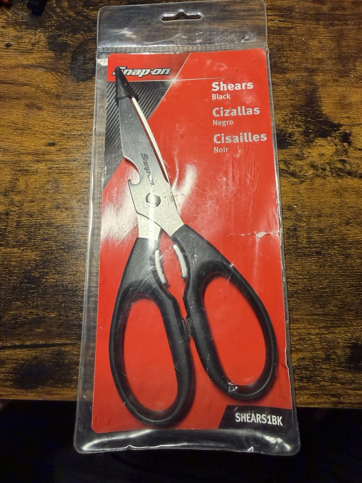 Snap-on Tools 8.5″ NEW Black Grip Multi Use Utility Shears / Scissors SHEARS1BK