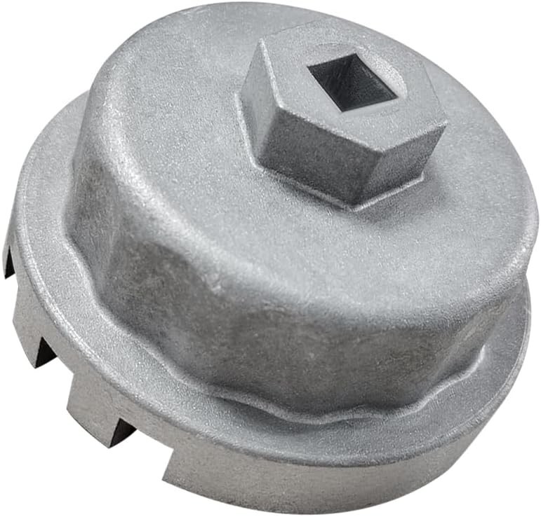 64mm Heavy-Duty Oil Filter Wrench for Toyota, Lexus & More – Silver Finish