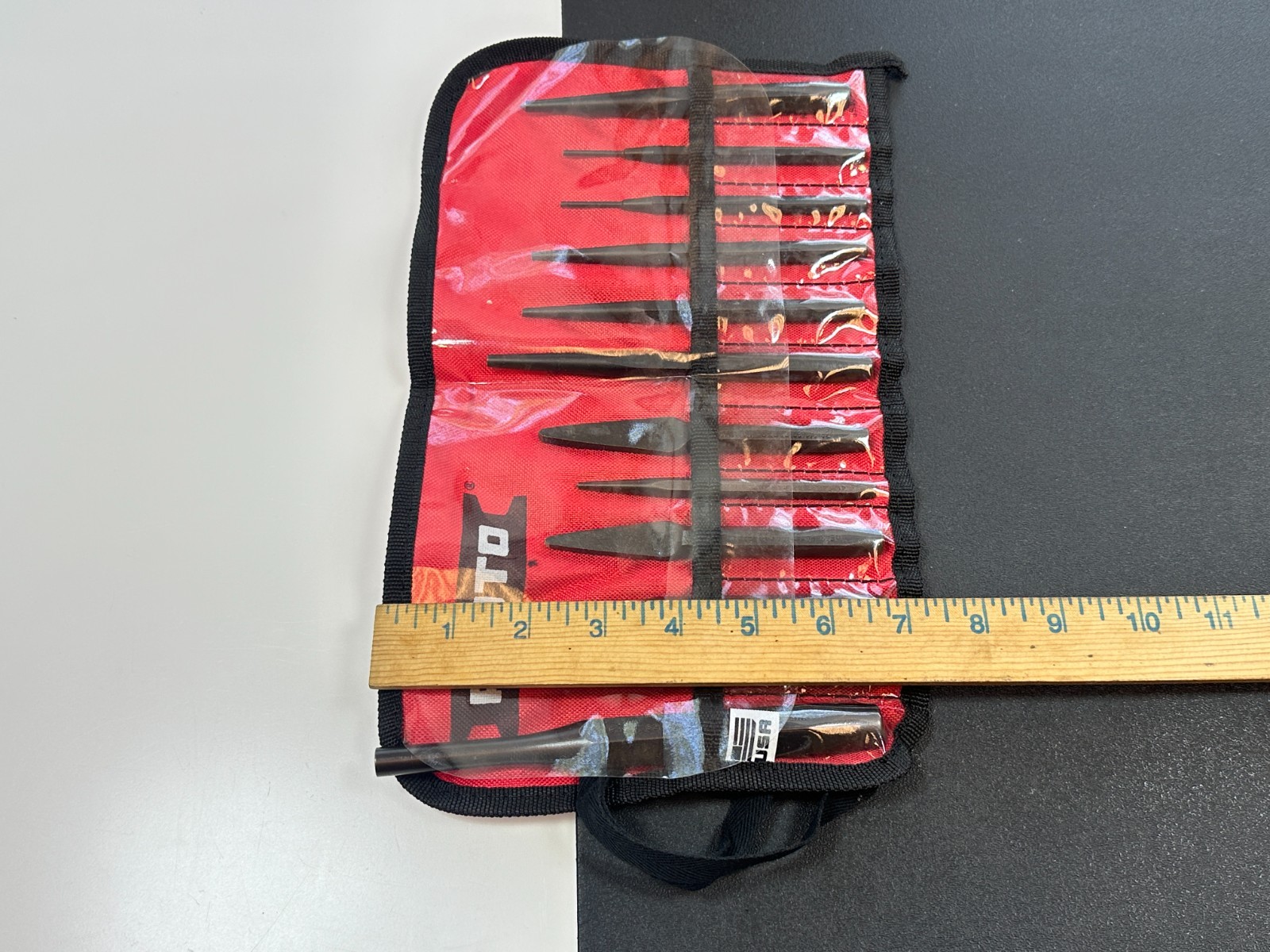 🇺🇸 NEW Proto Tools USA 12 Piece Punch & Chisel Set w/ Kit Bag