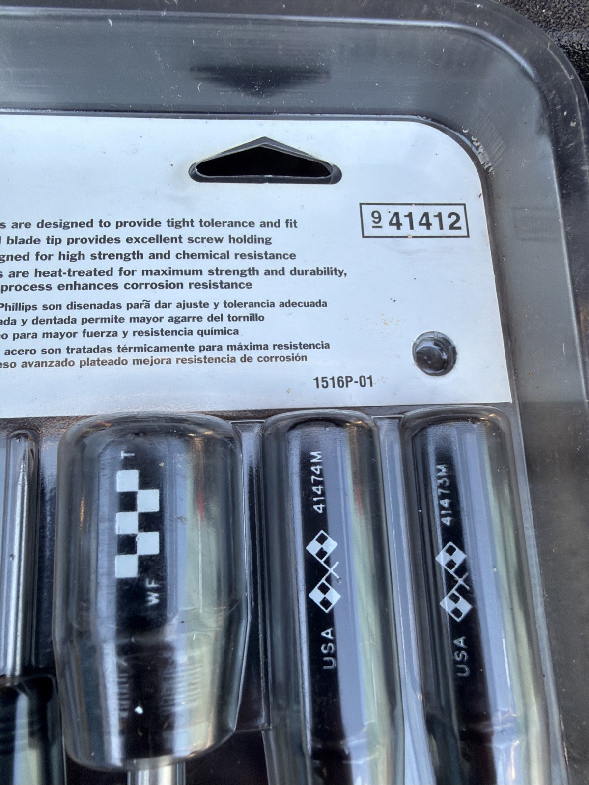 **RARE** Sears Craftsman USA NOS 16pc Motorsports NASCAR Screwdriver Set 41412 5