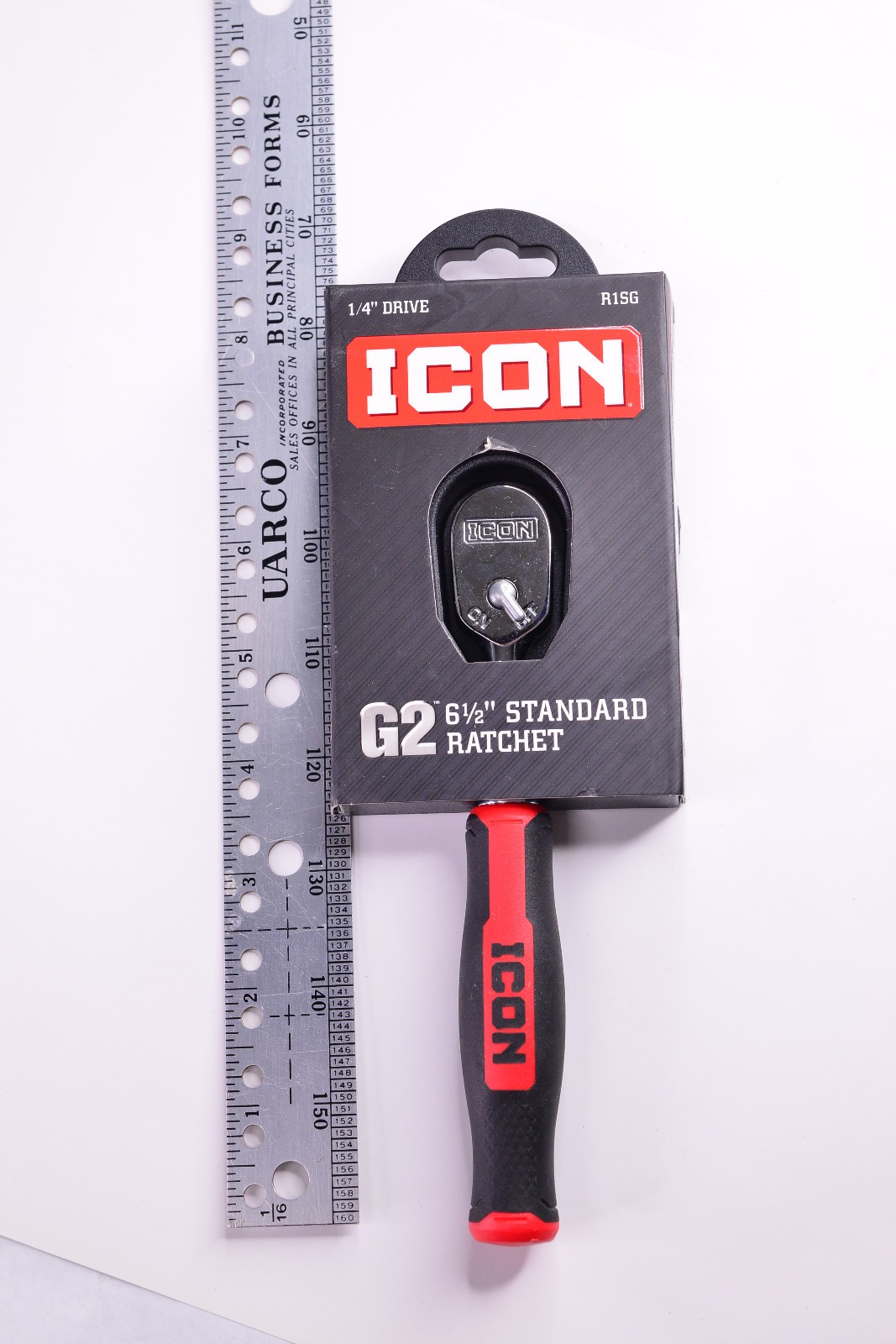 ICON (70443) – 1/4″ Drive G2 6 1/2″ Standard Ratchet (R1SG) COMFORT GRIP
