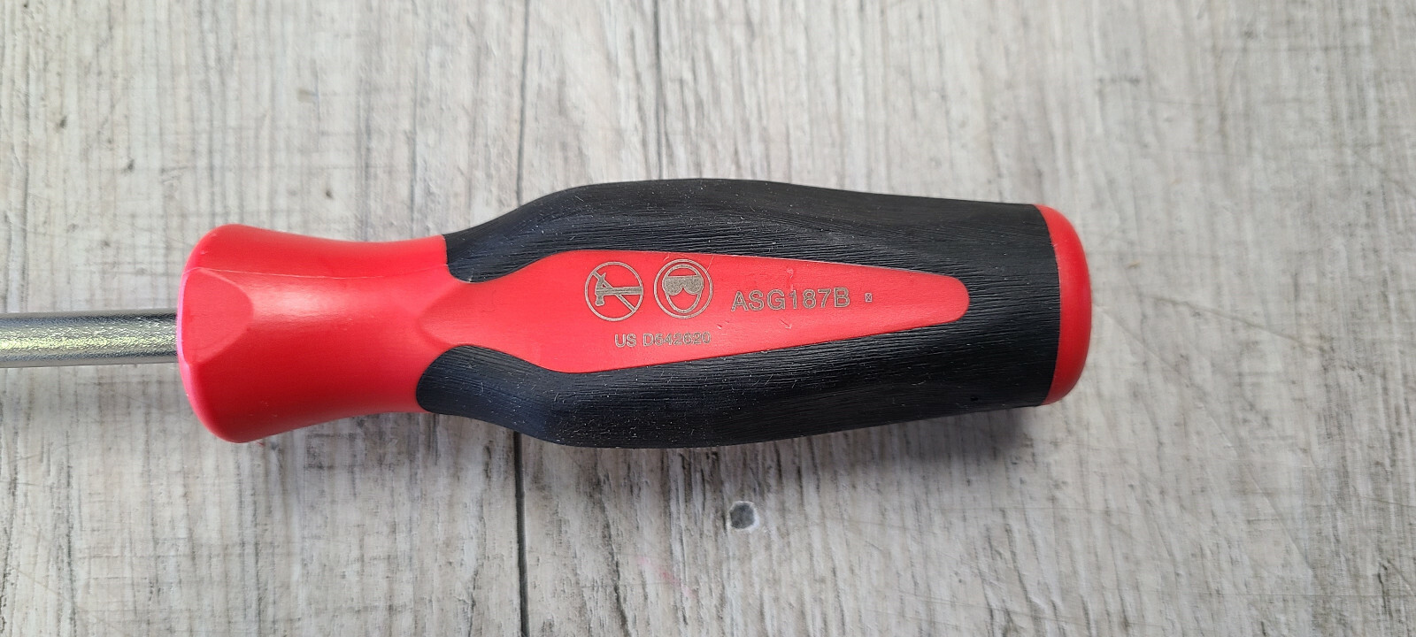 New Snap-On 20″ Trim Pad Clips Removal Fork Tool Red Soft Grip Handle ASG187B