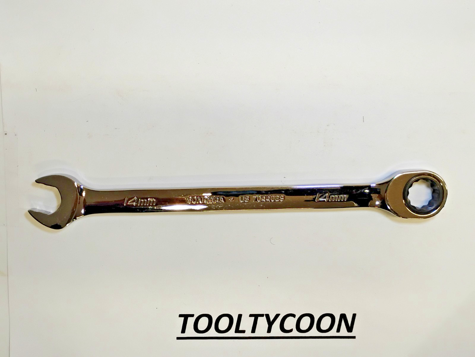Snap-on Tools NEW 14mm Metric 0° Non-Reversing Ratcheting Combo Wrench SOXRM14A
