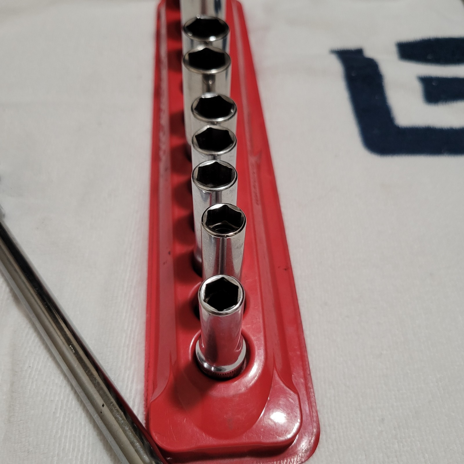 Snap-On SFM 9mm-19mm 3/8″ Drive 11 Pieces 6-Points Metric Deep Socket Set (Used)