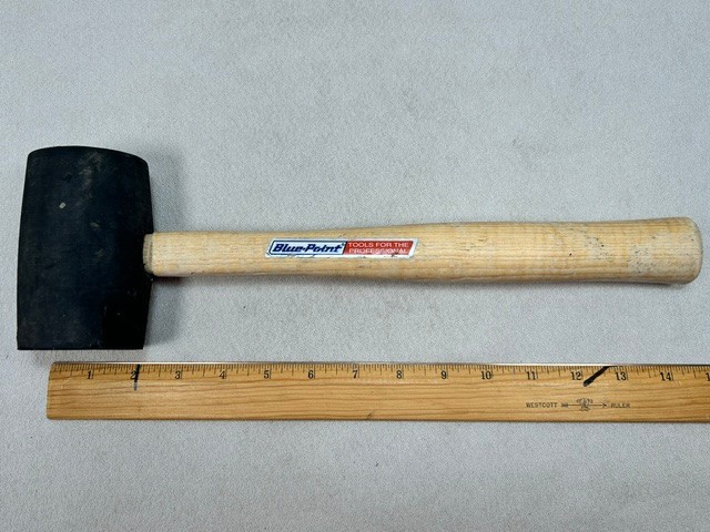 Blue-Point Tools USA 11″ Wood Handle Rubber Head Mallet BF620C