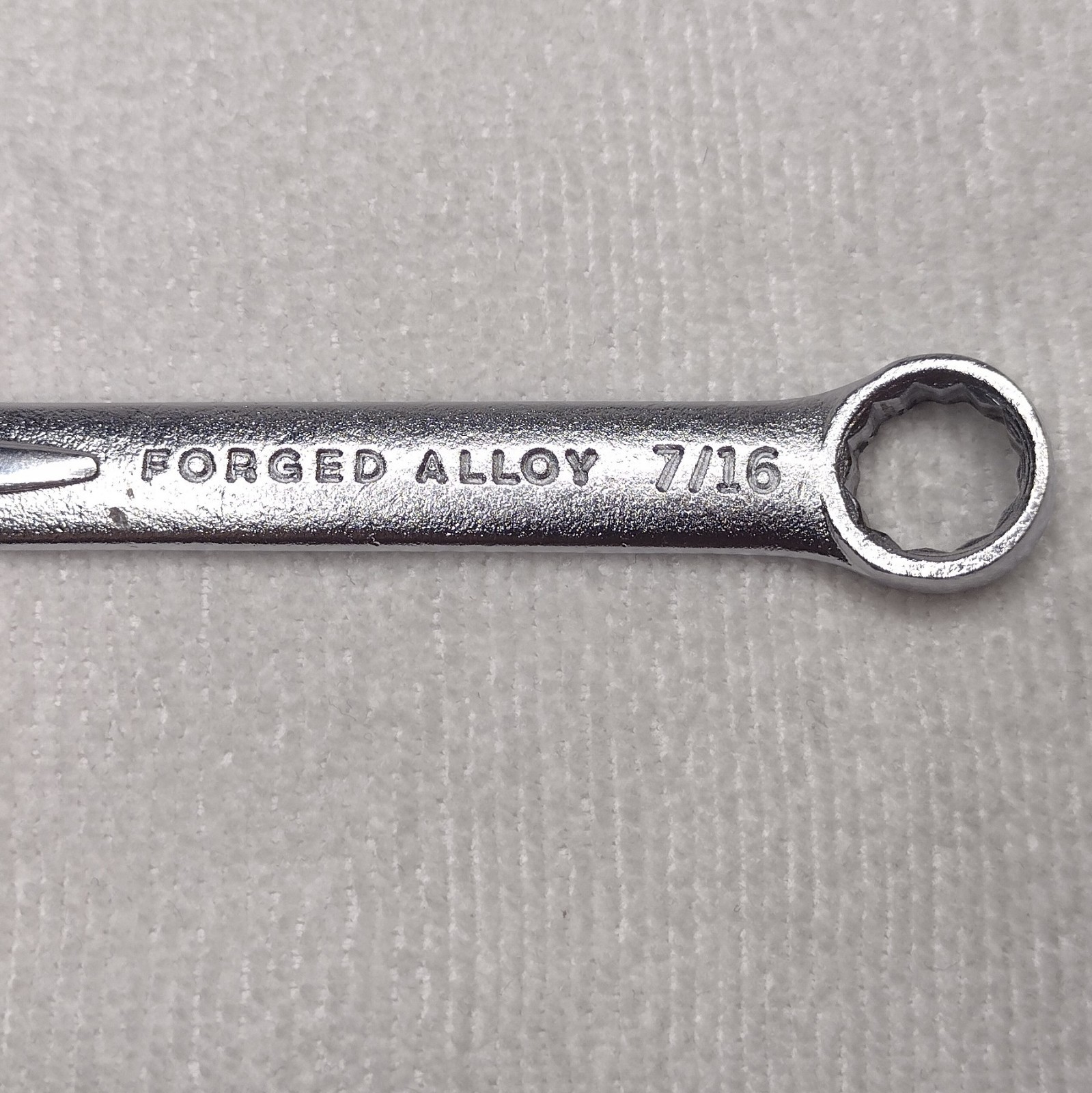 Vintage Master Mechanic T6114 SAE 7/16″ 12Pt Combination Wrench, Made in USA