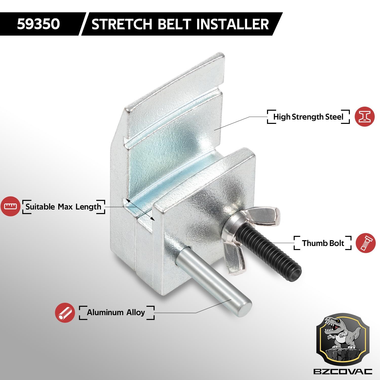 59350 Stretch Belt Installer Compatible with 2011 & Newer Ford,2019 & Newer GM