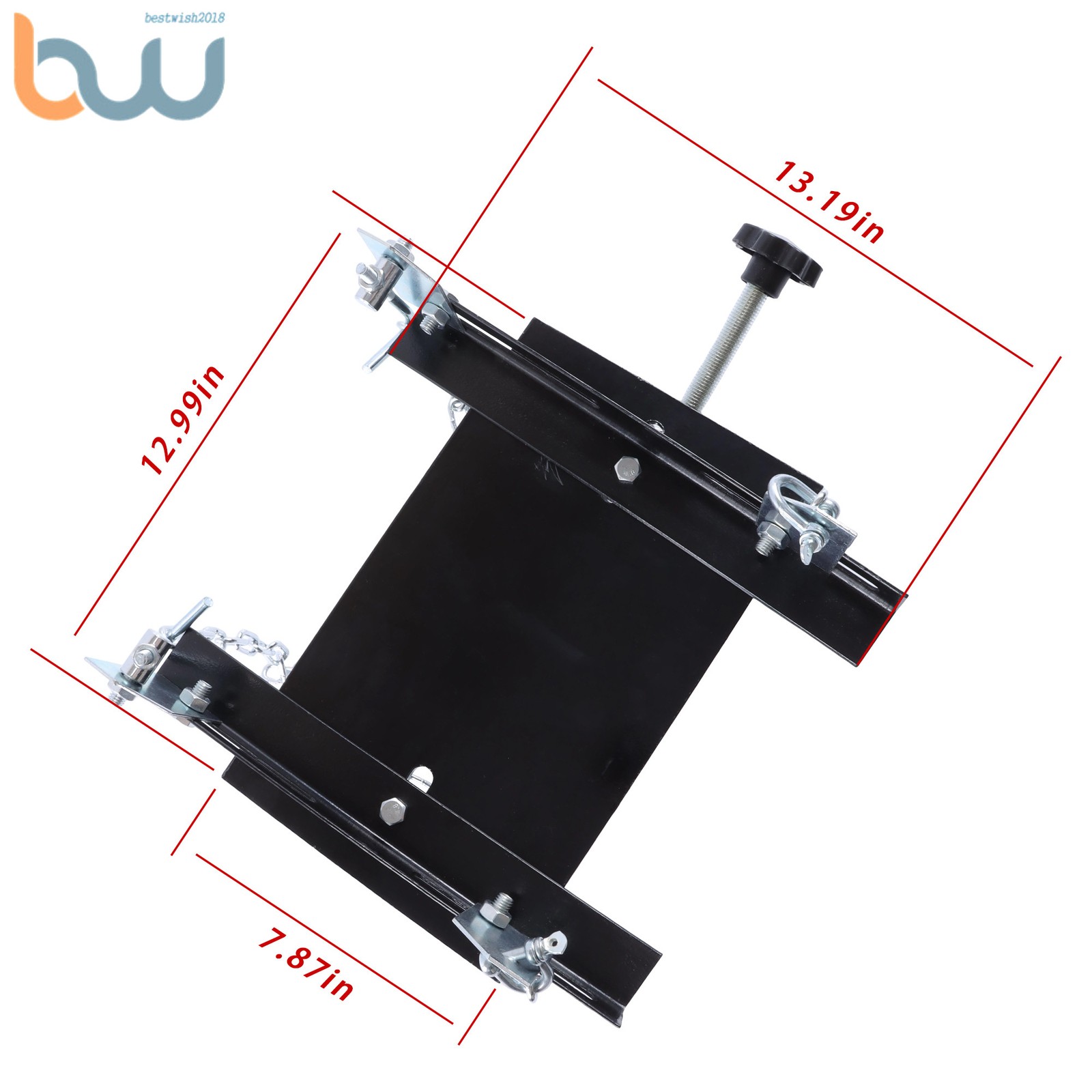 Transmission Floor Jack Adapter 1100lbs Capacity 1/2 Ton for Repair Tool Black