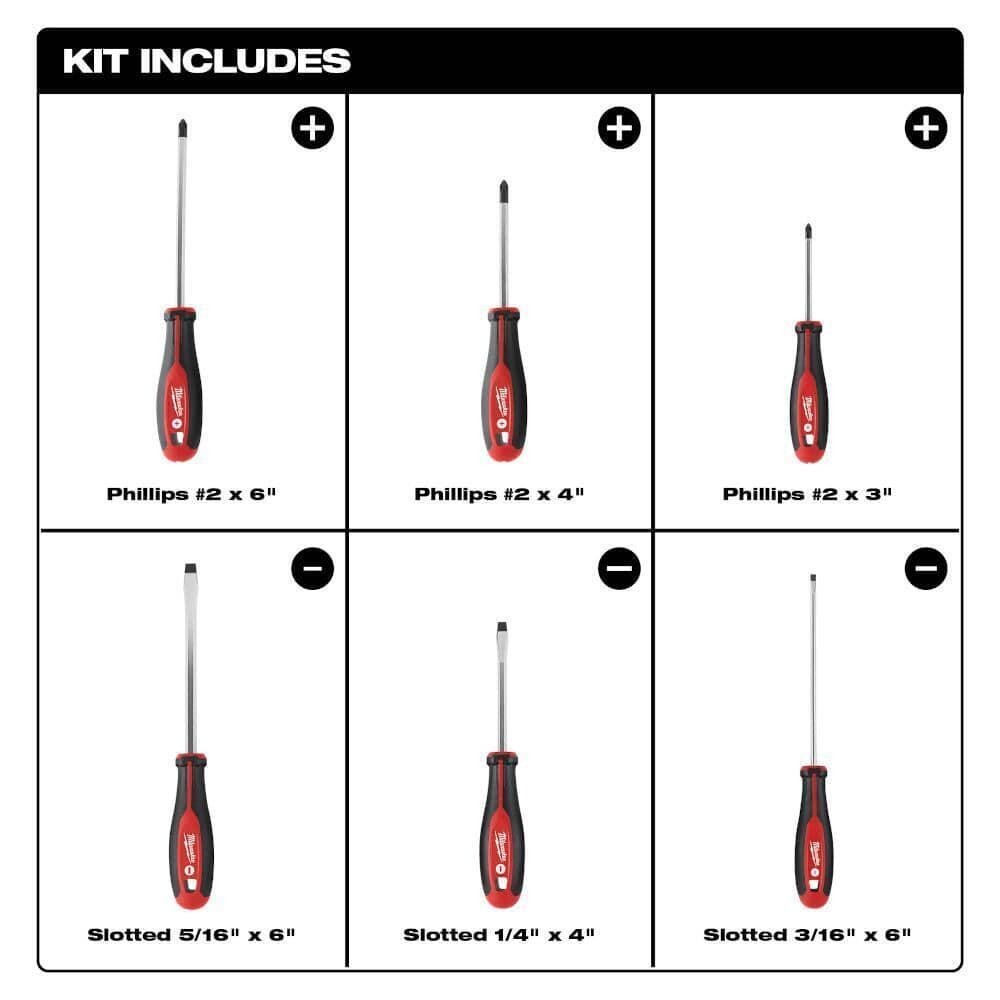 Milwaukee 3/8 in. SAE/Metric Ratchet & Socket Mechanics 56 pc & Screwdriver Set