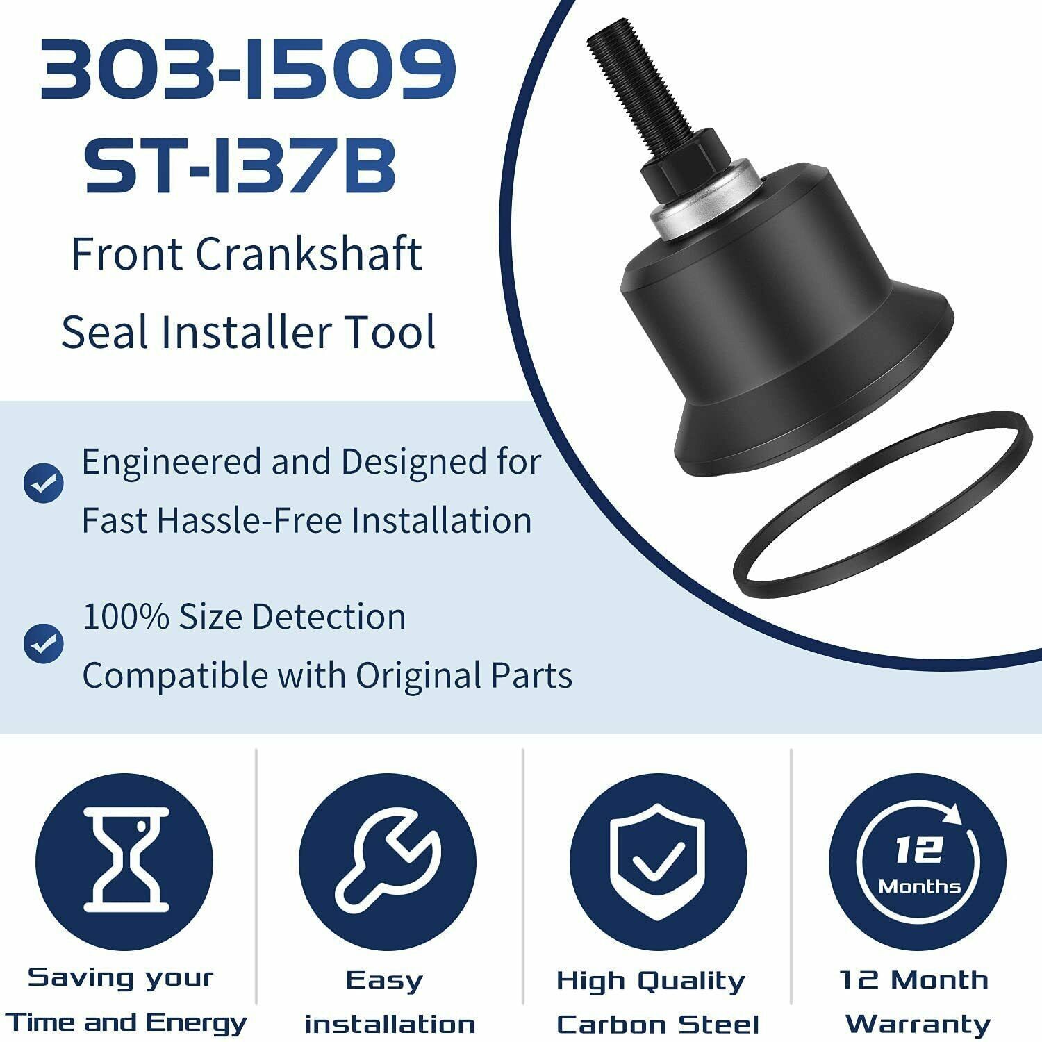 6.7L Front Crankshaft Seal Installer Tool for Ford F250 303-1509/303-1509-01
