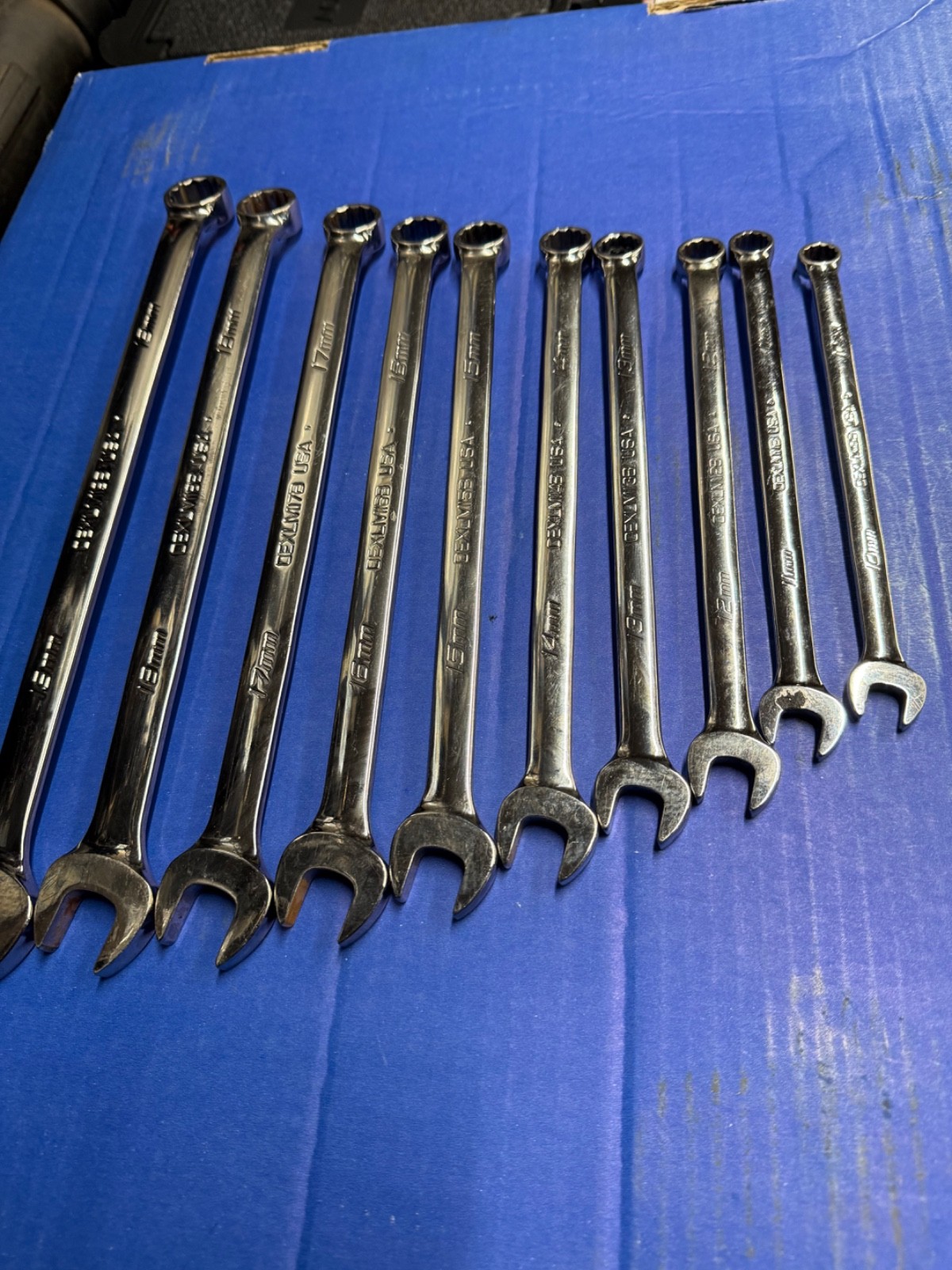 Snap On OEXLM – 10 Pc Metric Flank Drive Plus 12 Pt Combination Wrench Set