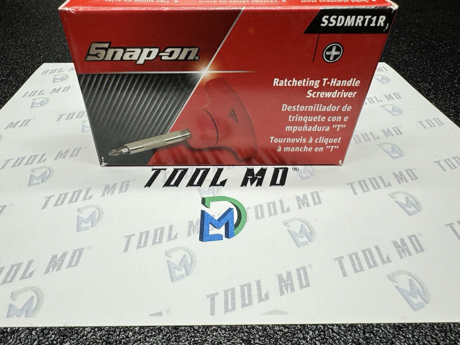 Snap-on Tools USA NEW RED T-Handle Ratcheting STUBBY Screwdriver SSDMRT1