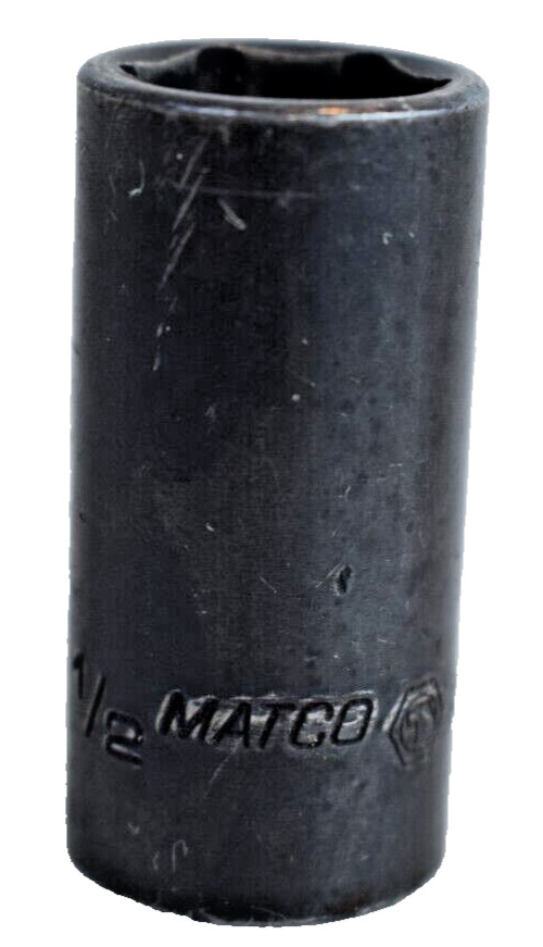Matco Tools AIP166 1/2″ SAE Semi-Deep Impact Socket 1/4″ Drive 6 Point