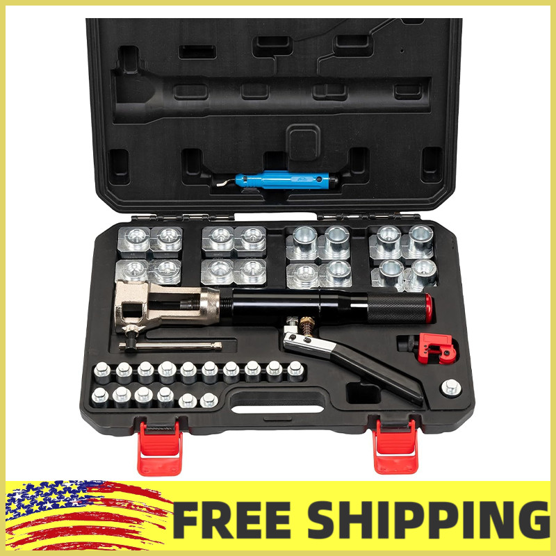 ✨45° Double Flaring Tool,3/16 «-1/2″Brake Repair Tube,Hydraulic Flaring Tool Kit