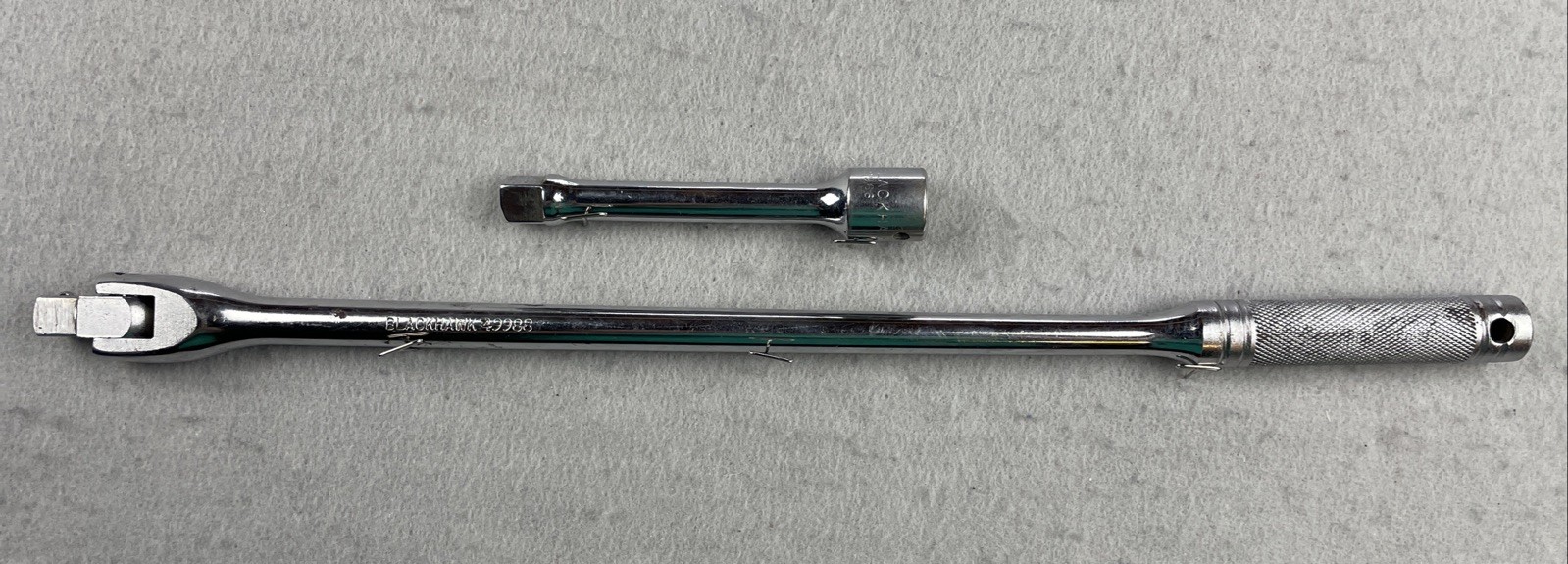 Blackhawk 18” Breaker Bar 49988 1/2” Drive Knurled Grip 5” Extension 49966