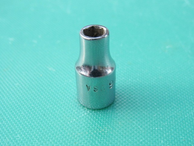 SNAP ON 3/16″ TM6 1/4″ DRIVE SAE 6 POINT SHALLOW UNDERLINE SOCKET TM 6 3/16 IN