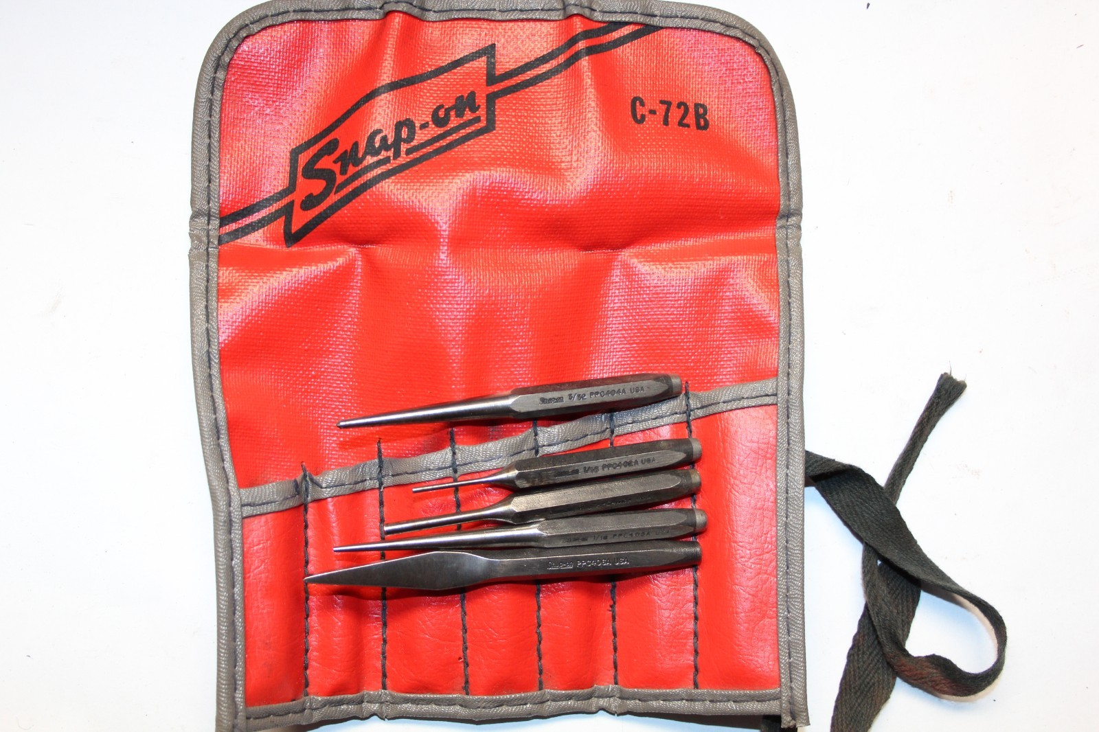 SNAP-ON TOOLS Midget Punch and Chisel Set 5 PIECES + CASE