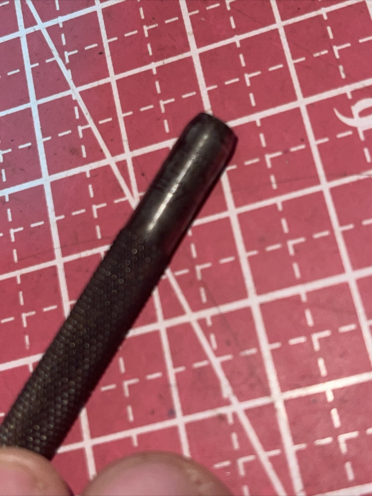 LS Starrett USA 3/32 In SAE Machinist Punch Vintage L.S. Knurled Grip