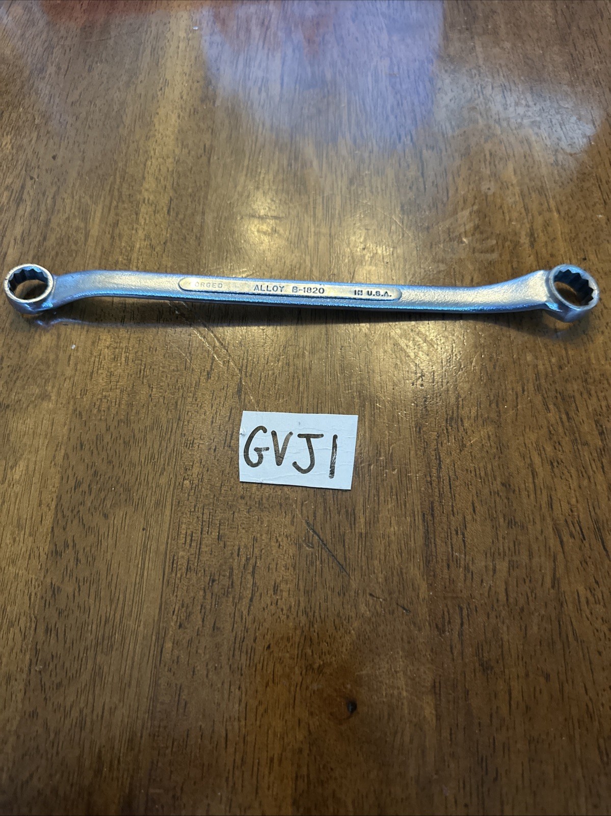 S-K Tools USA B-1820 9/16in X 5/8in Double Offset Box End Wrench Vintage