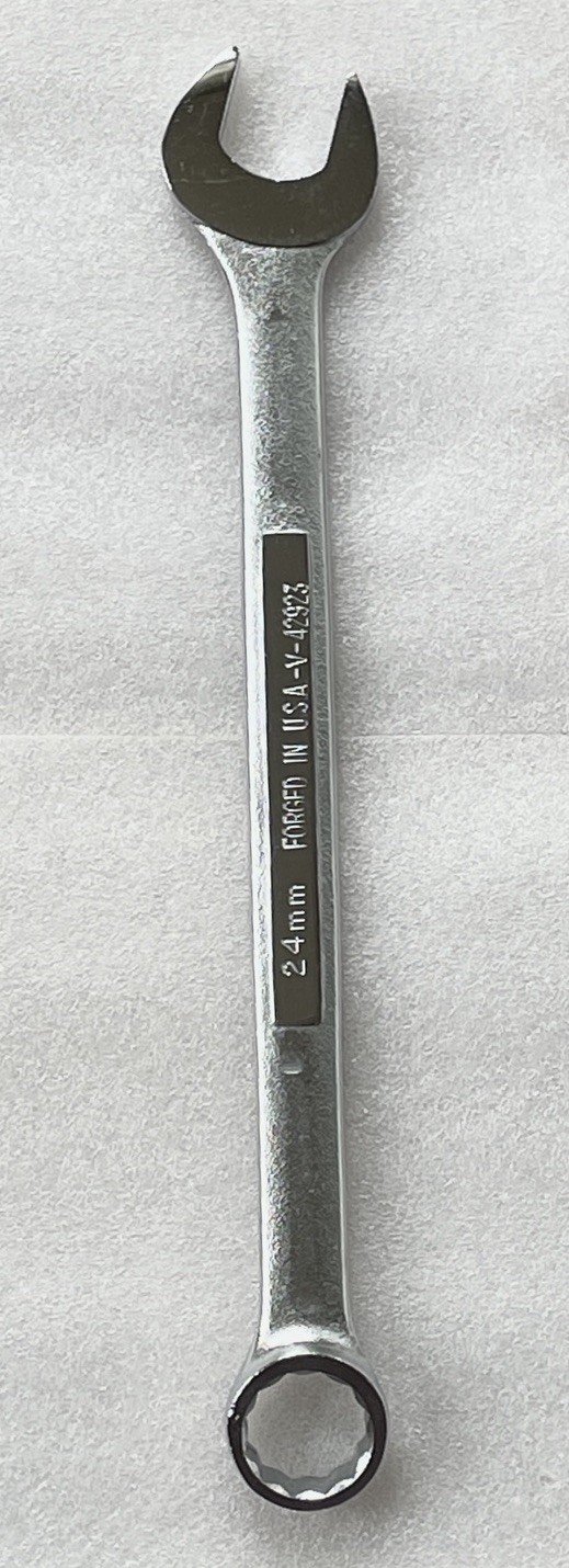 VINTAGE CRAFTSMAN -V- 42923 24MM 12 POINT METRIC COMBINATION WRENCH