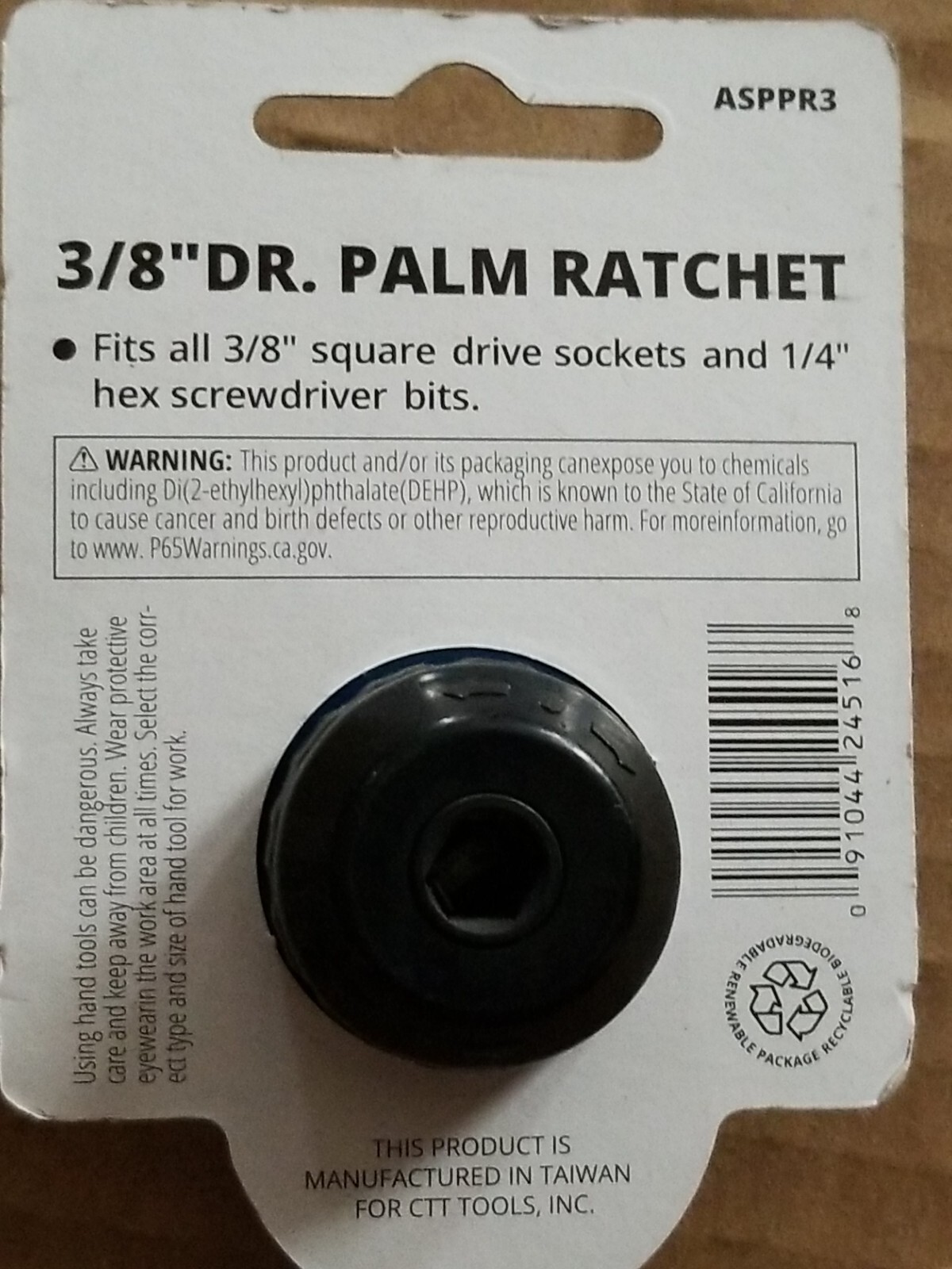 3/8″ DR. Palm Ratchet – Cal-Hawk ASPPR3