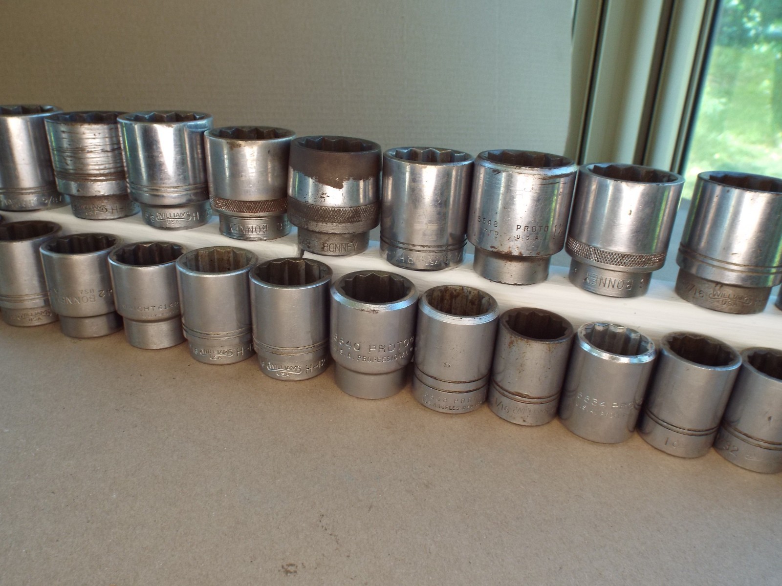 VTG 25 Pc 3/4″ Dr USA Socket Williams Proto Bonney Etc.. 7/8 – 1-5/8 Work (Read