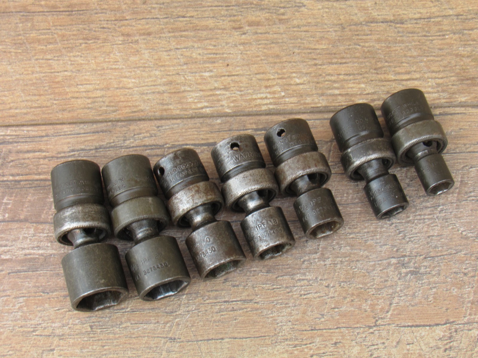 SNAP ON 207IPF 3/8″ DR 3/8″ – 3/4″ SAE IMPACT FLEX SWIVEL SOCKET SET IPF12 – 24