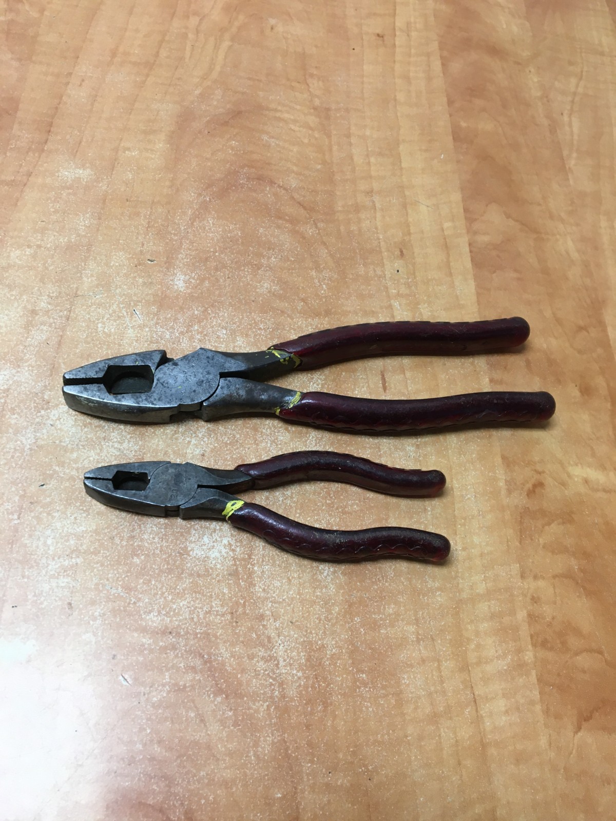 Vintage M. Klein & Sons Tool Logo Lineman Pliers 9″ 6″ 201-8NE 201-6NE USA