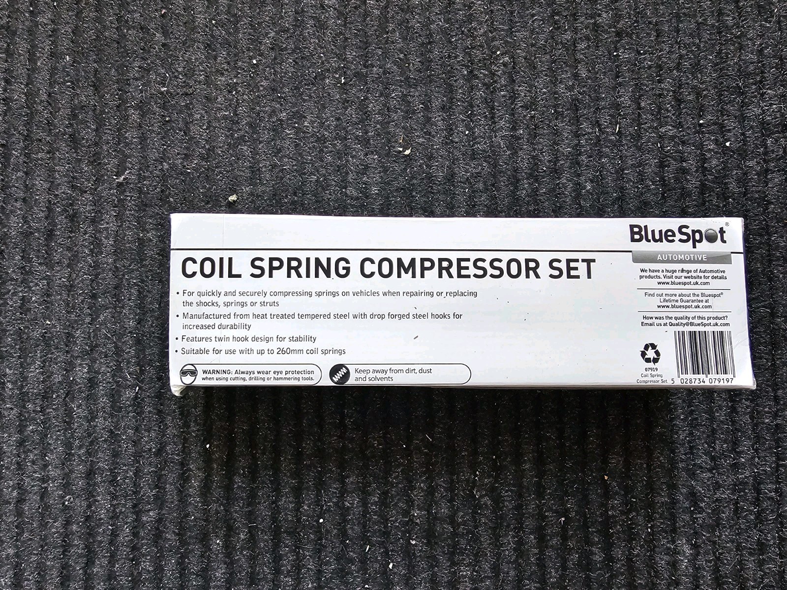 BlueSpot 2pc Coil Spring Compressor Clamps Heavy Duty Suspension Clamp Tool 7919