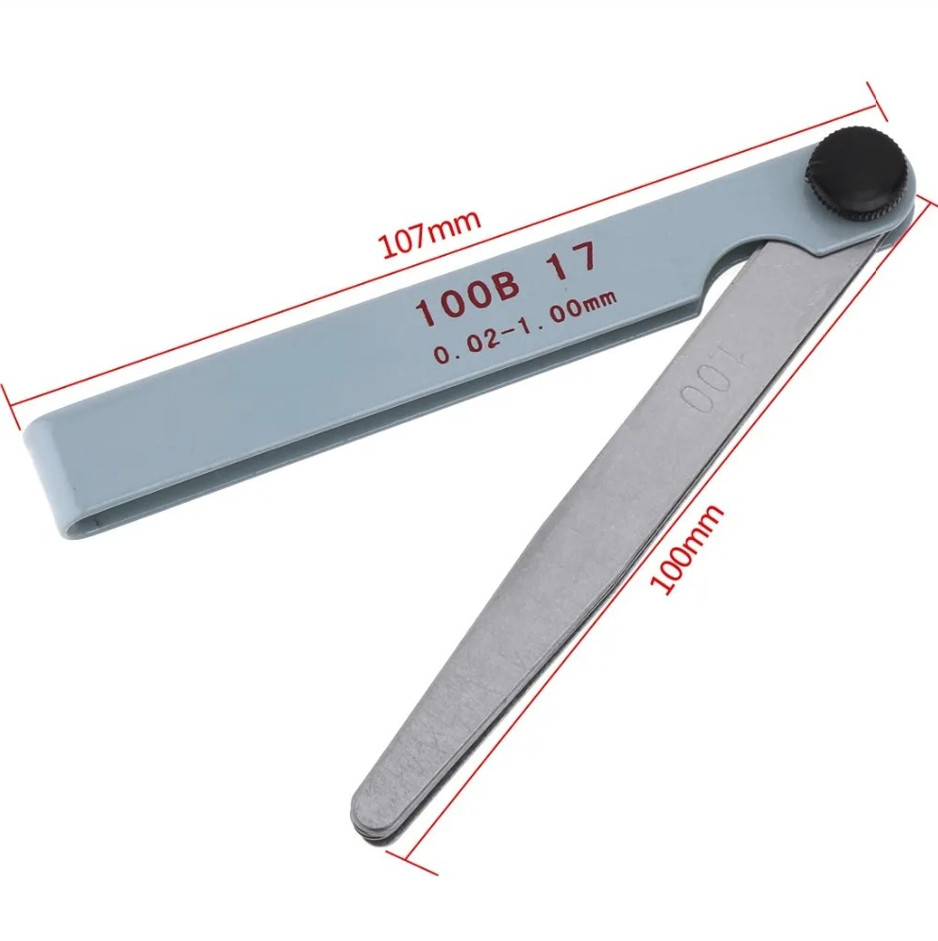 1pc 17-Blade Feeler Gauge Set 0.02–1.00mm Precision Gap Measuring Tool – NEW