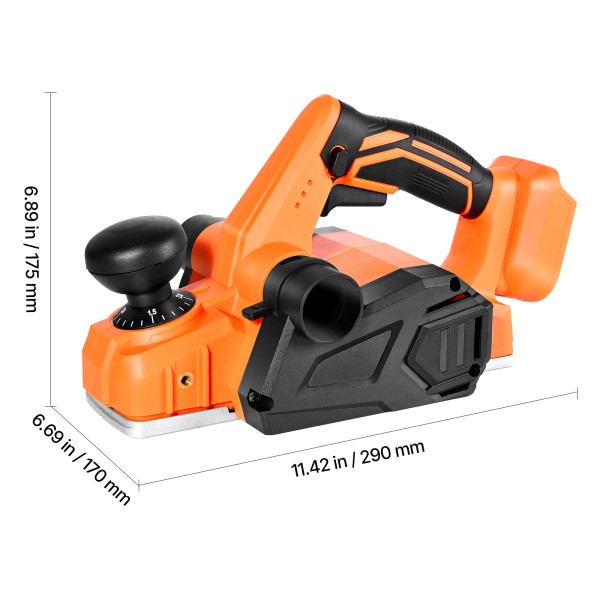 Cordless Electric Wood Planer, 3.25-Inch Cut Width, 15K RPM