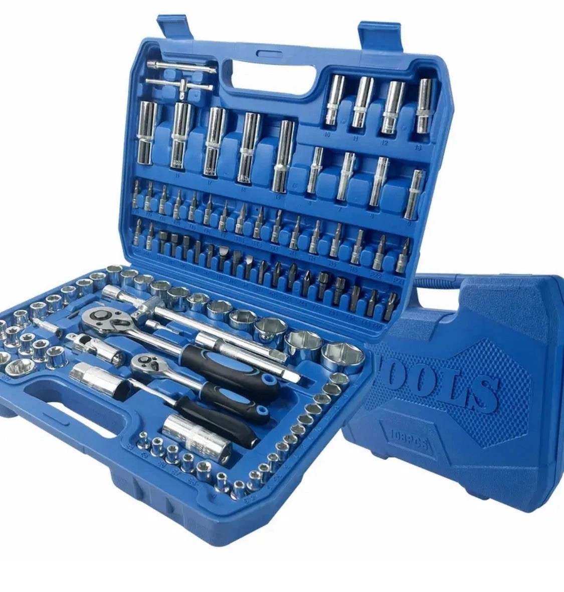 108Pcs Ratchet Wrench Socket Set 1/4″to 1/2″ Car Repair Tool Auto Mechanic Kit