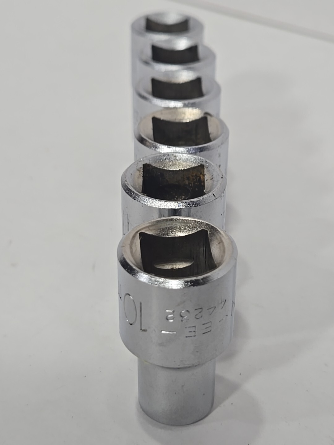 NOS Craftsman Tools Metric Sockets 10mm-15mm EE USA