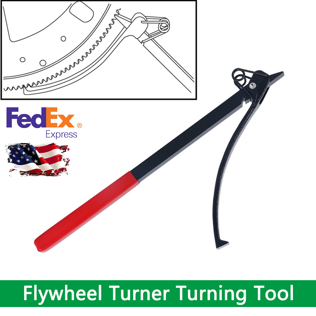 Flywheel Fex Plate Rotate Turner Turning Tool Wrench Clamp For Holder Car Engine