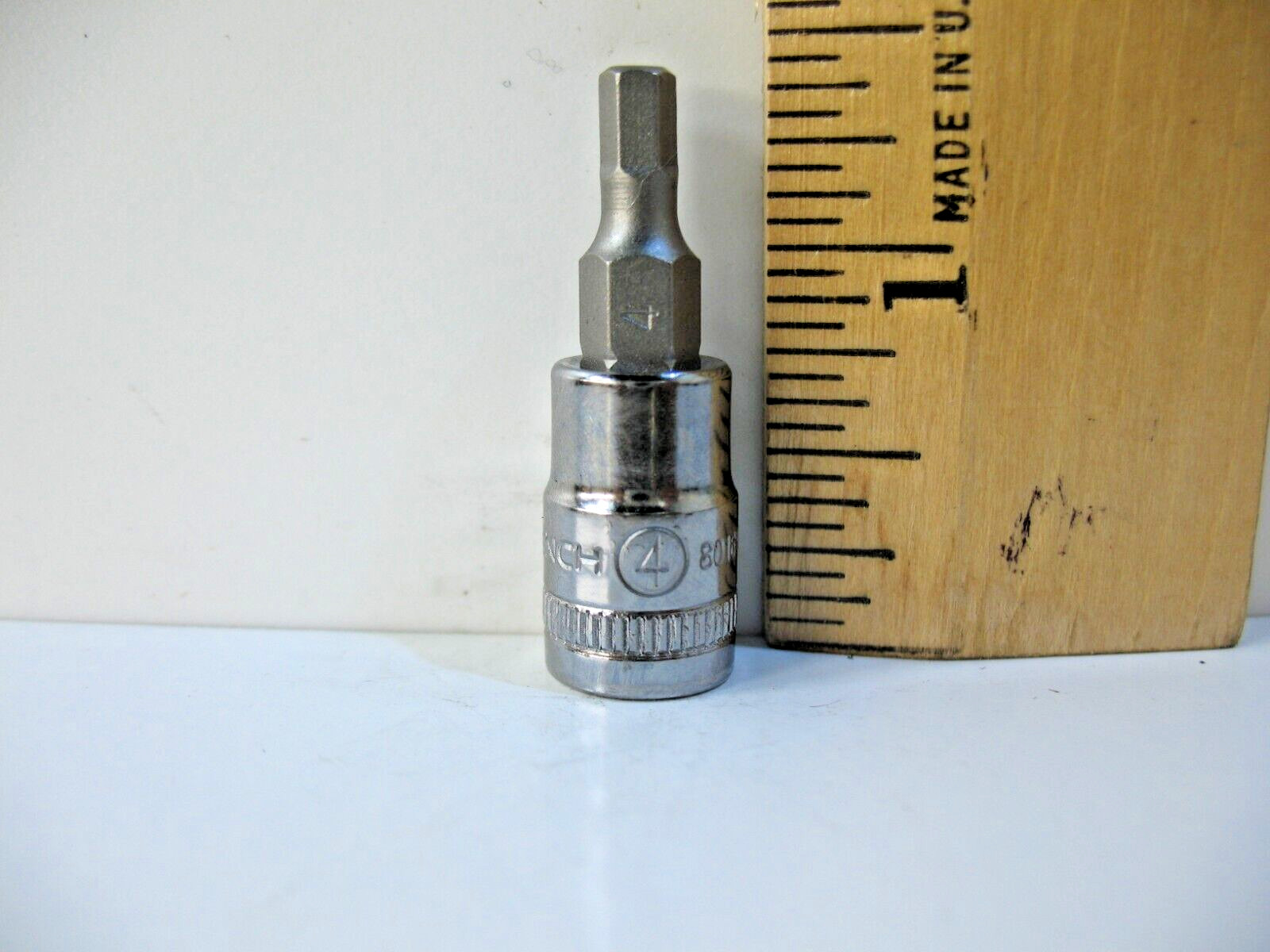 GearWrench 80164N, 1/4″ Drive Hex Bit Socket 4mm – Brand New