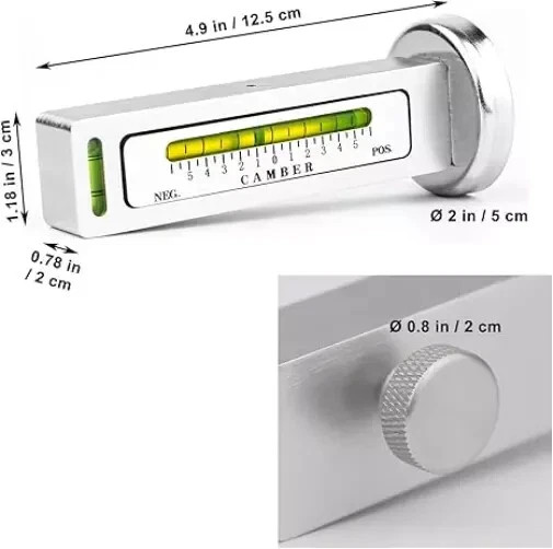 Adjustable Magnetic Gauge Tool Camber Castor Strut Wheel Alignment Truck Car
