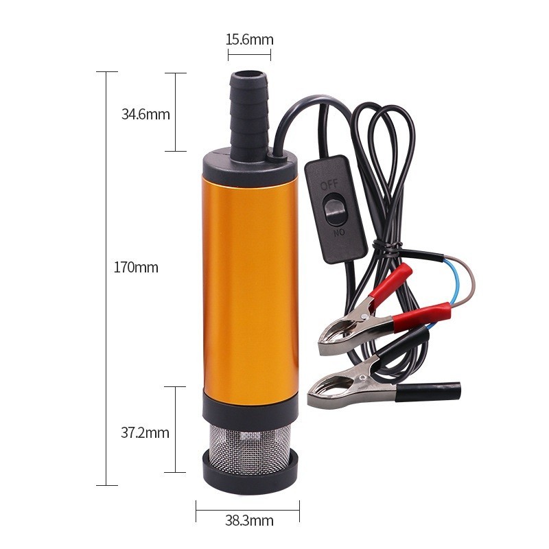 Portable 12V 24V DC Submersible Water Pump for Efficient Liquid Transfer