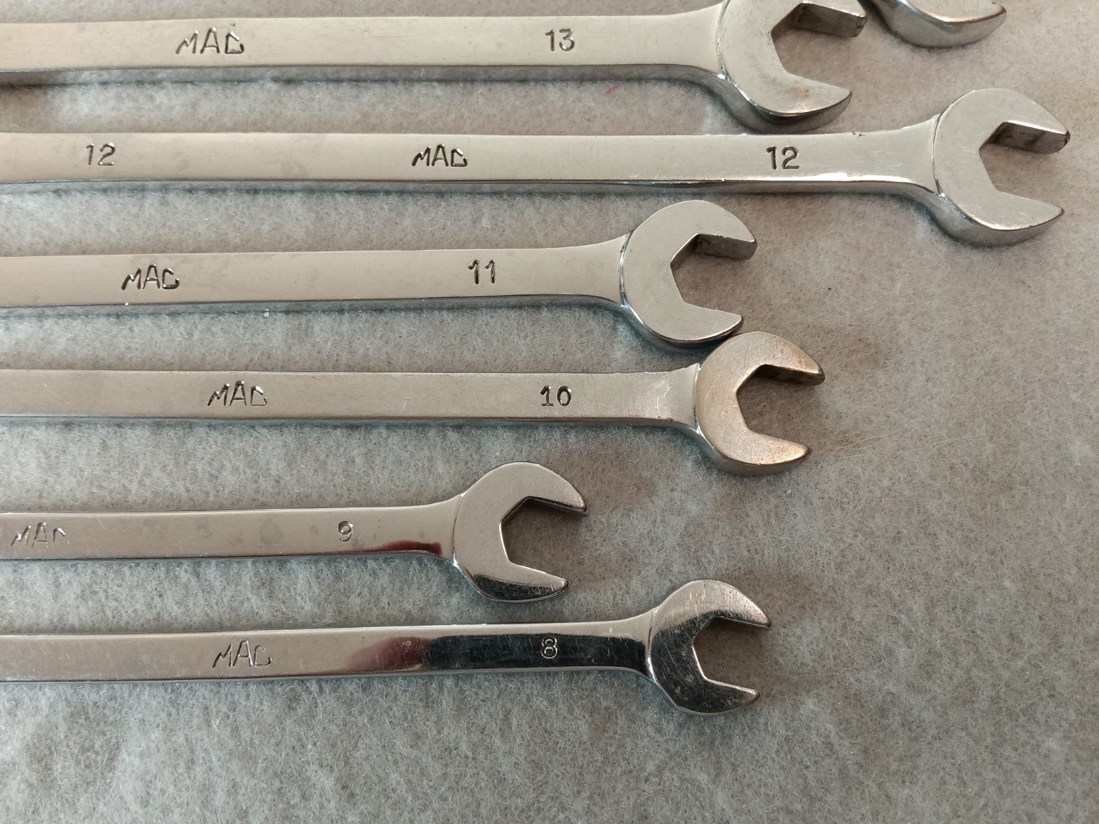 Mac Tools 12Pc Metric Long Combination Wrench Set 8MM to 19MM 12 Point M CL