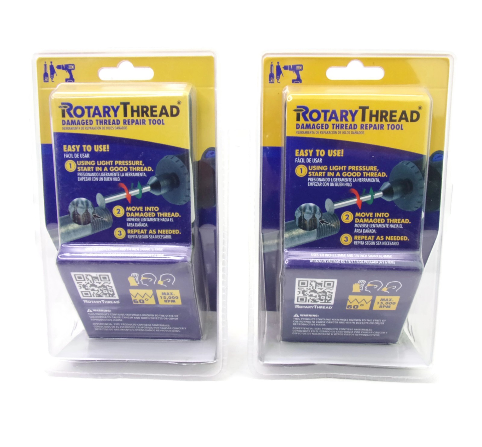 2 SETS Damaged Thread Repair Tools Rotary Thread ~ New In Package ~