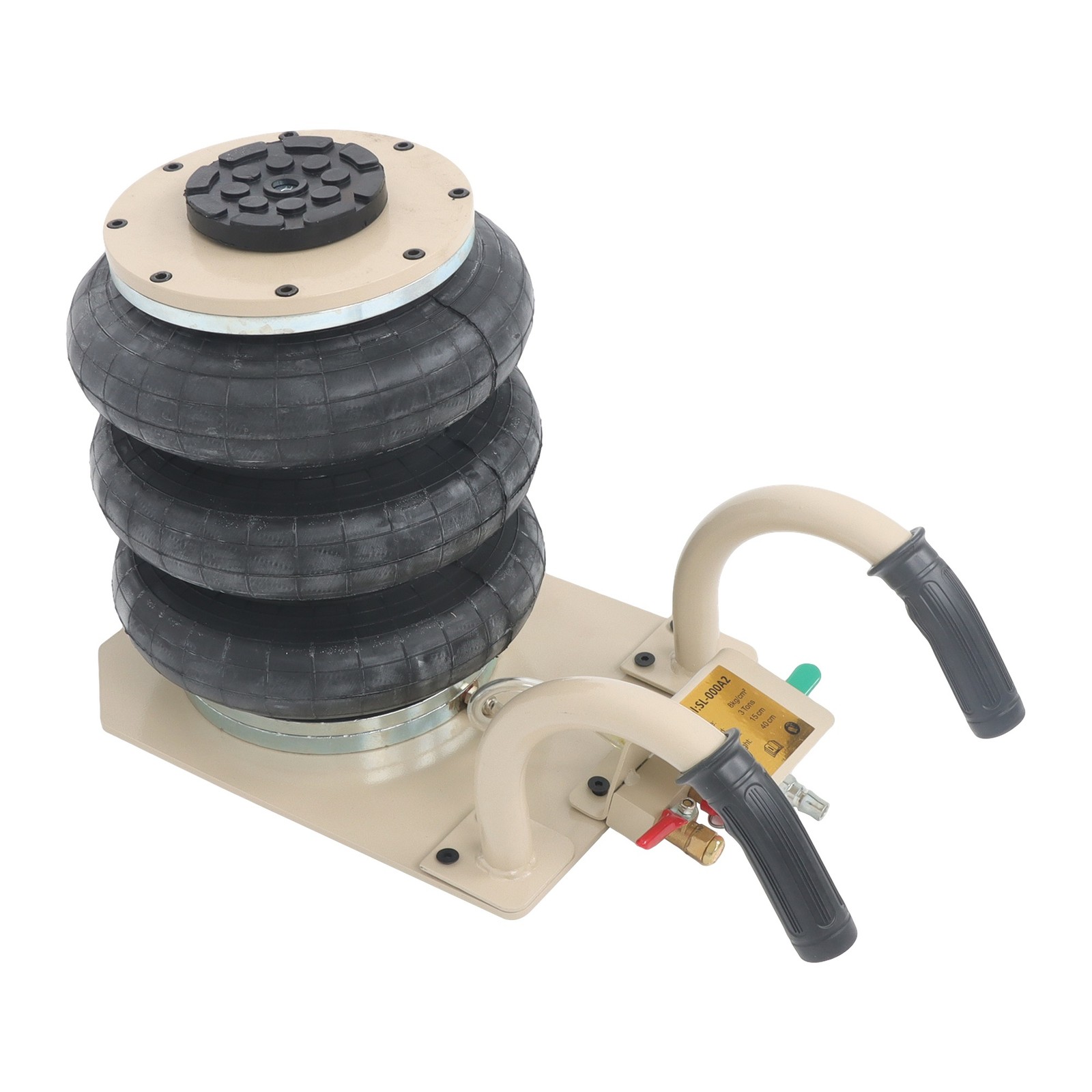 3 Ton/6600 lbs Pneumatic Jack New For Car SUV Lifting Triple Bag Air Jack
