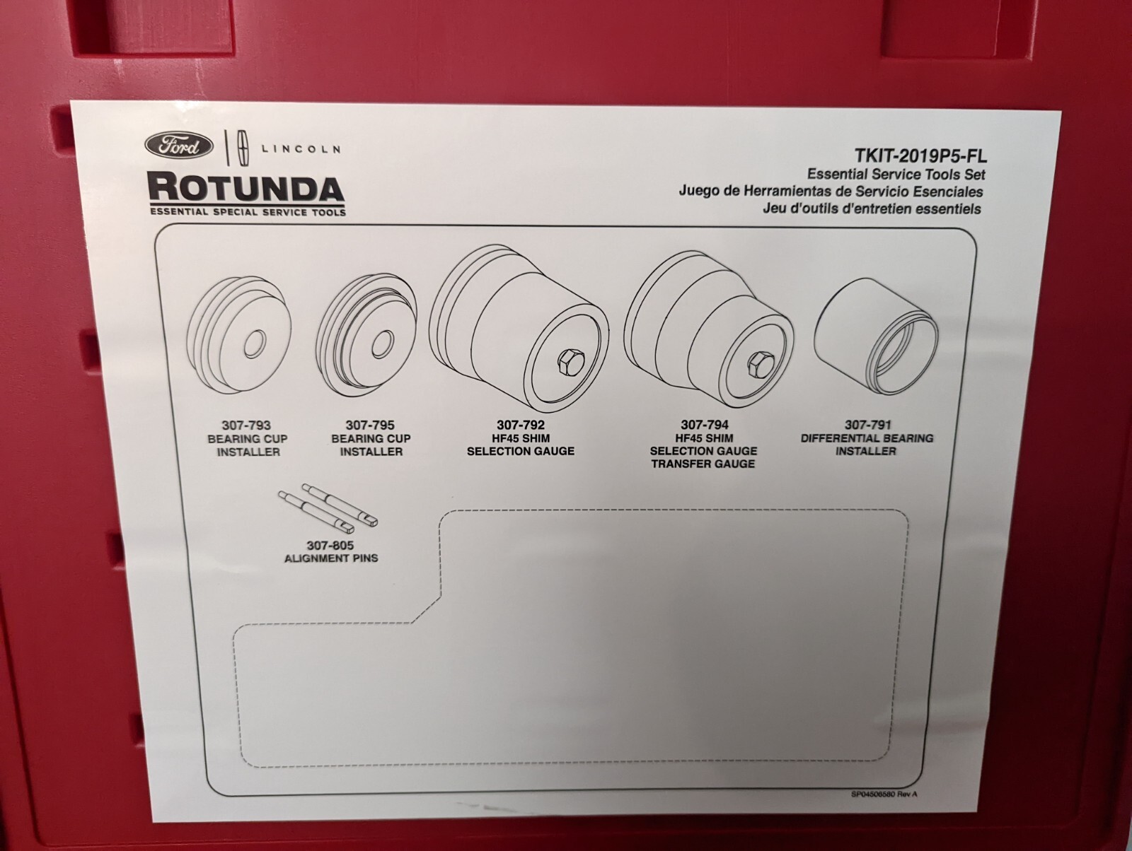 Ford Rotunda OTC TKIT-2019P5-FL HF45 Transmission Tool Kit